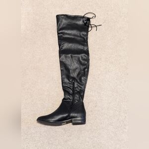 Black thigh high boots BNWT